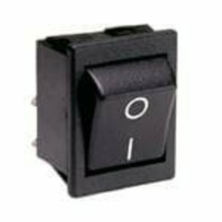 ARCOELECTRIC Rocker Switch, Dpdt, On-Off, 20A, 24Vdc, Quick Connect Terminal, Rocker Actuator, Panel Mount C1353ARBR3602AW